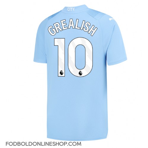 Manchester City Jack Grealish #10 Hjemmebanetrøje 2023-24 Kortærmet